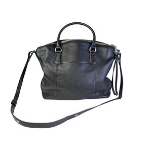 Aimee Kestenberg Pebbled Leather Crossbody Bag, Satchel, Tote, Black